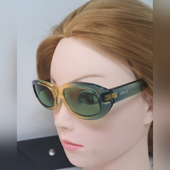 Versace Versus Sunglasses Mod EZ3 Vintage 90s NOS Green - Picture 6 of 13
